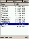 Pocket Team Timer Software