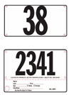 Stock Competitor Bib Numbers