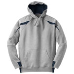 Sport-Tek Color-Spliced Hooded Sweatshirt