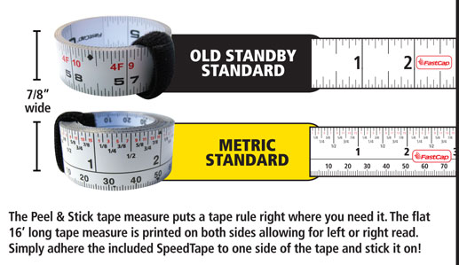 16ft Sticky Measuring Tape