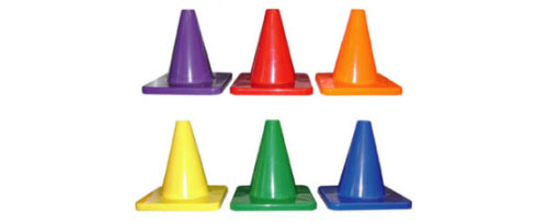 Colored 4in. Cones