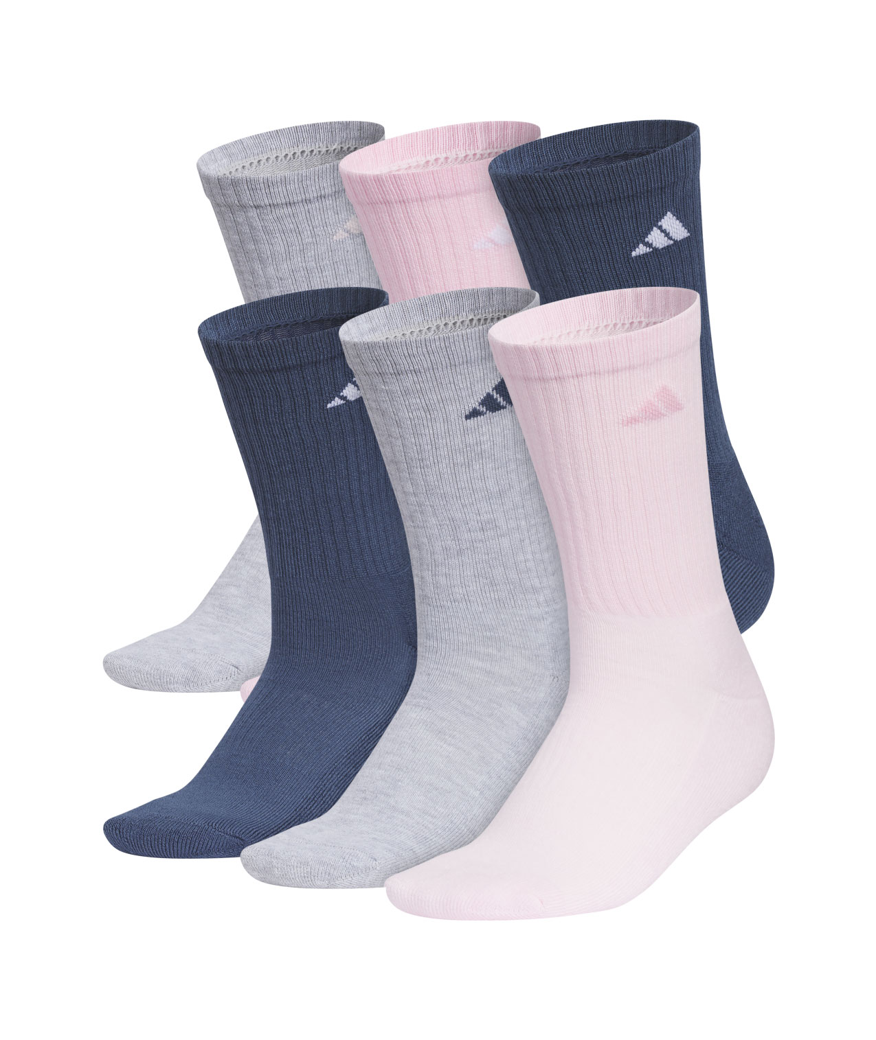Adidas Cushioned Sock 6pk Crew Womens Multi-516