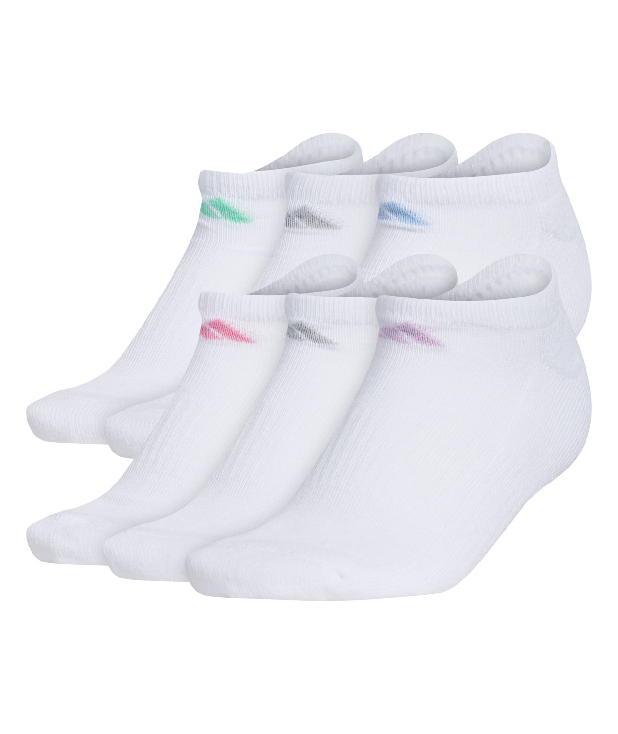 Adidas Cushioned Sock 6pk No-Show Womens WH