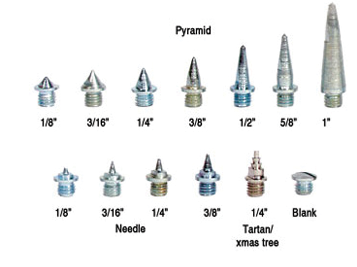 12x 24x 36x Replacement Running Spikes Metal Tartan Pyramid Cross Country 5-15mm 