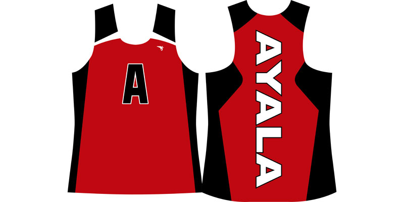 Womens Solid Sublimated Singlet - Ayala JV