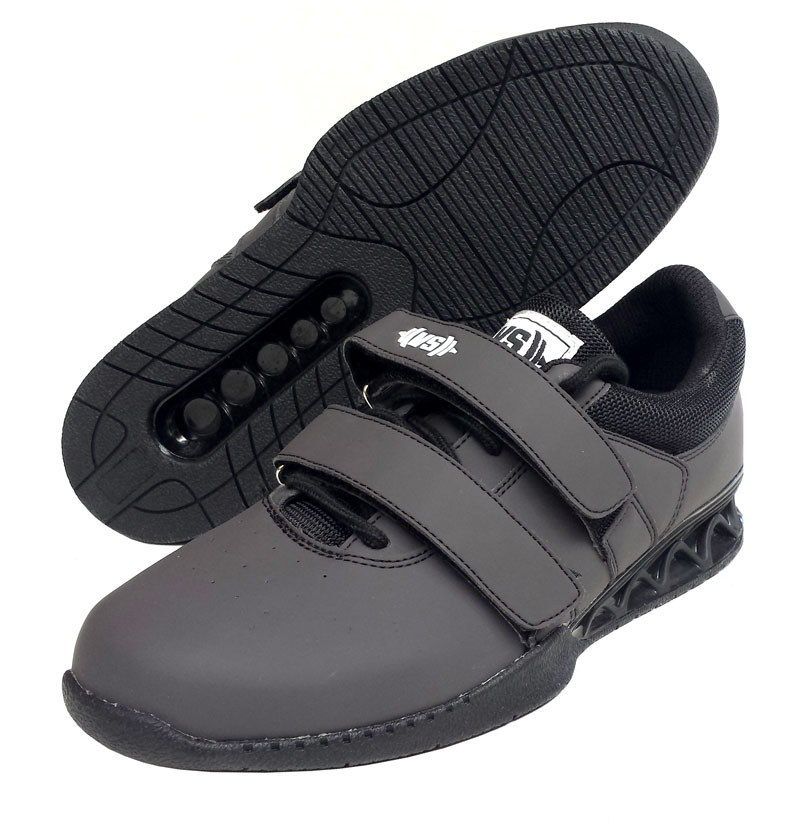 black weightlifting shoes