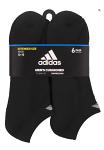 Adidas 6-Pack No Show Socks BK Adidas 6-Pack No Show Socks BK