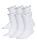 Adidas Cushioned Sock 6pk Crew Womens WH Adidas Cushioned Sock 6pk Crew Womens WH