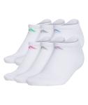 Adidas Cushioned Sock 6pk No-Show Womens WH Adidas Cushioned Sock 6pk No-Show Womens WH