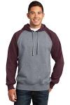 Sport-Tek Raglan Colorblock Pullover Hooded Sweatshirt